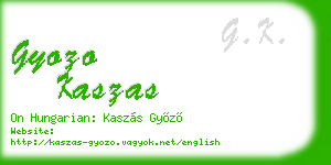 gyozo kaszas business card