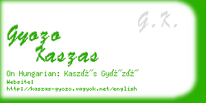 gyozo kaszas business card